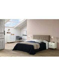 Cabecero 140/150cm Modelo Nixed con Patas Beige 2