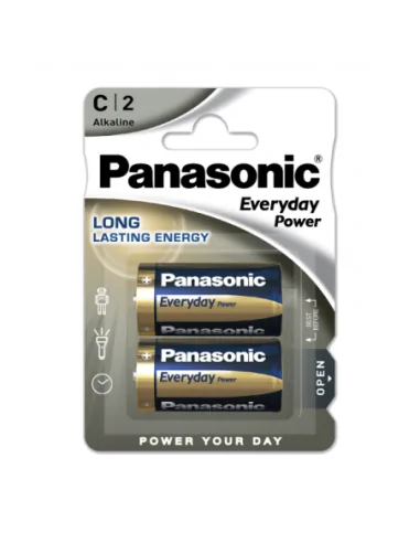 Blister 2 Pilas C/lr14  1,5 V  Panasonic Alkaline Everyday-power