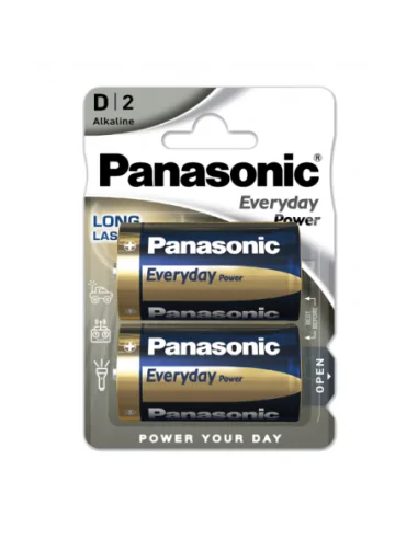 Blister 2 Pilas D/lr20  1,5 V  Panasonic Alkaline Everyday-power