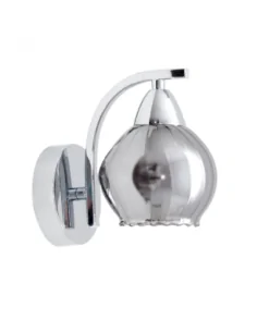 Aplique 1xe14 Smoky Cromo...