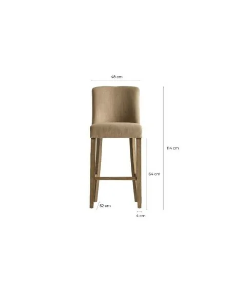 Taburete Aspach Beige