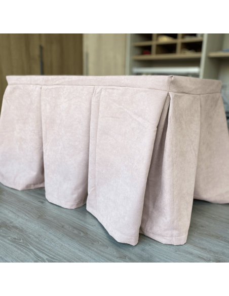 Ropa antimanchas aterciopelada triple grueso Rosa