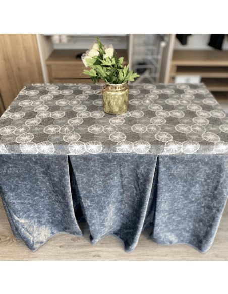Ropa antimanchas aterciopelada tapete cosido Gris