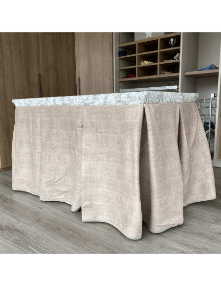 Ropa antimanchas aterciopelada tapete cosido Beige
