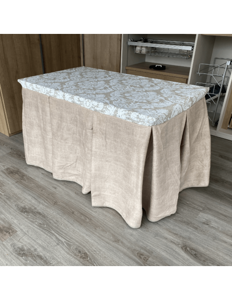 Ropa antimanchas aterciopelada tapete cosido Beige