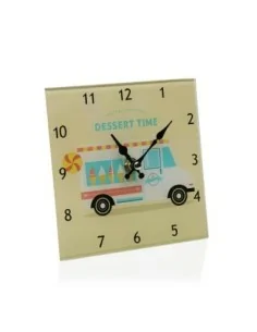 RELOJ DE CRISTAL CUADRADO 15CM