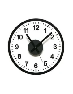 RELOJ PEGATINA COMPLETA NEGRO