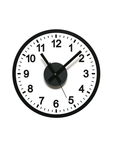 RELOJ PEGATINA COMPLETA NEGRO