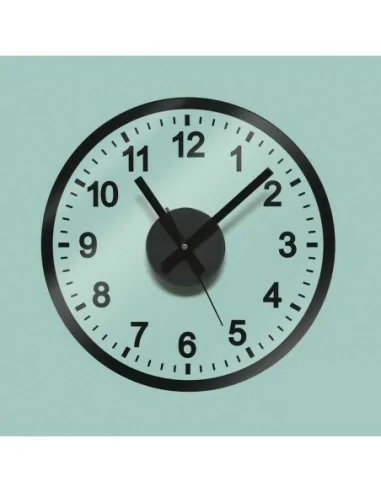 RELOJ PEGATINA COMPLETA NEGRO