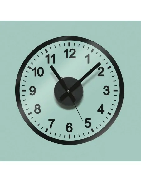 RELOJ PEGATINA COMPLETA NEGRO