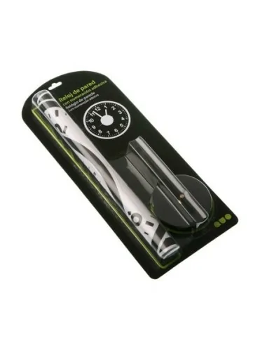 RELOJ PEGATINA COMPLETA PLATA