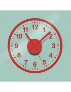 RELOJ PEGATINA COMPLETA ROJO 2