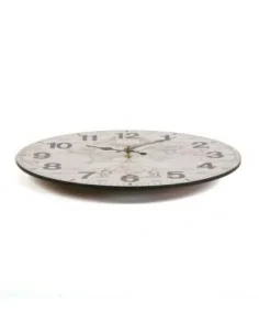 RELOJ MADERA WORLD 28CM 2
