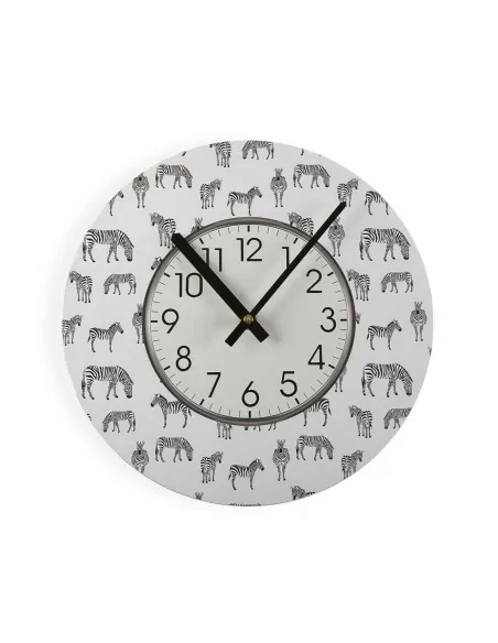 RELOJ DE PARED ZEBRA 29CM