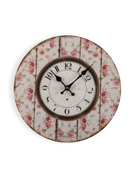 RELOJ DE PARED MADERA PAPEL 29CM
