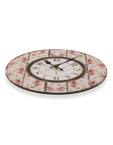 RELOJ DE PARED MADERA PAPEL 29CM