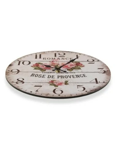 RELOJ DE PARED MADERA ROSE 29CM