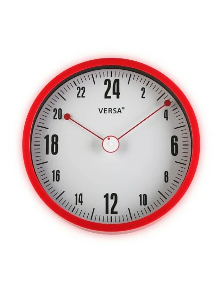 RELOJ ROJO 24H 30CM DIA.