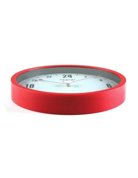 RELOJ ROJO 24H 30CM DIA.