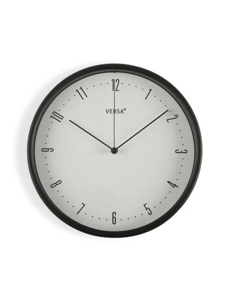 RELOJ COCINA NEGRO 25CM.