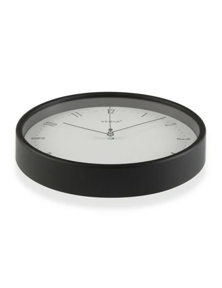 RELOJ COCINA NEGRO 25CM.