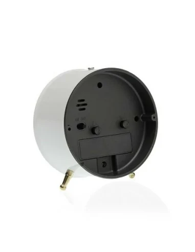 RELOJ DESPERTADOR METAL BLANCO