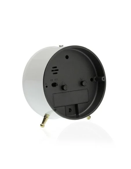RELOJ DESPERTADOR METAL BLANCO