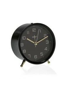RELOJ DESPERTADOR METAL NEGRO