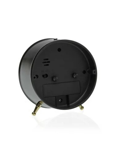 RELOJ DESPERTADOR METAL NEGRO