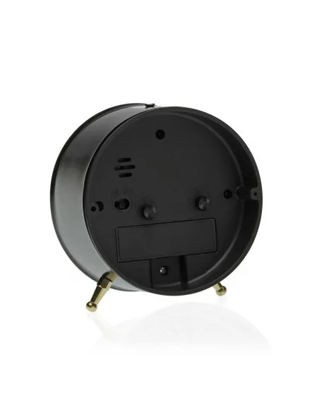 RELOJ DESPERTADOR METAL NEGRO