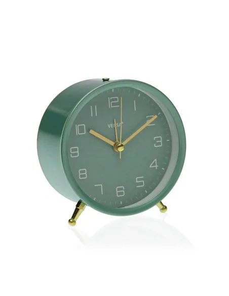 RELOJ DESPERTADOR METAL TURQUESA