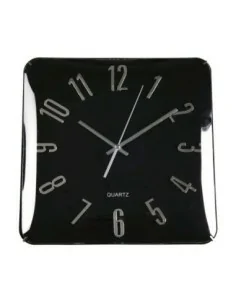 RELOJ CUADRADO NEGRO 31CM.