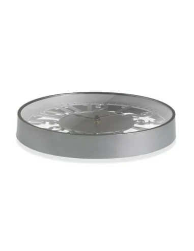 RELOJ COCINA PLATA 30 CM.