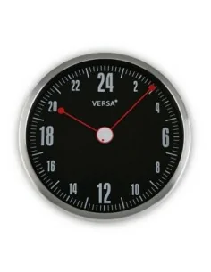 RELOJ ALUMINIO 24H NEGRO 30CM