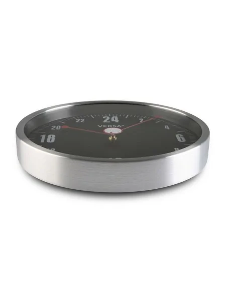 RELOJ ALUMINIO 24H NEGRO 30CM