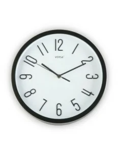 RELOJ DE PARED NEGRO DIA 30CM