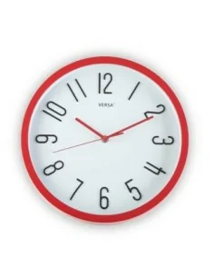 RELOJ DE PARED ROJO DIA 30CM