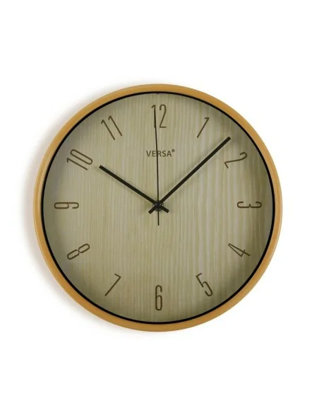RELOJ  ACAB/ MADERA CLARA 30CM