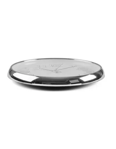 RELOJ COCINA PLATA MODERN 30 CM.