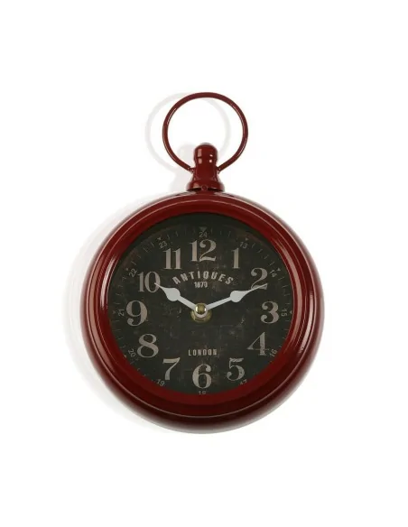 RELOJ PARED ROJO 16X23 CM