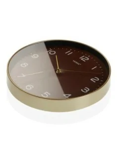 RELOJ MARRON MARCO DORADO 2