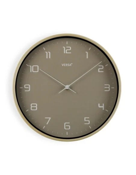 RELOJ GRIS ACABADO MADERA