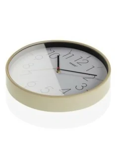 RELOJ BLANCO ACABADO MADERA 2