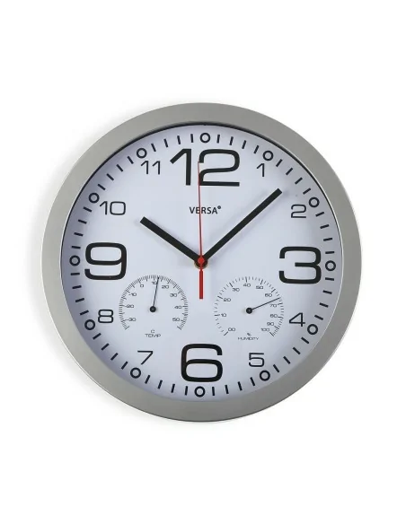 RELOJ BLANCO C/TERMOM- HIGROM.