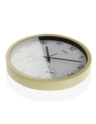 RELOJ BLANCO CON HIGROMETRO