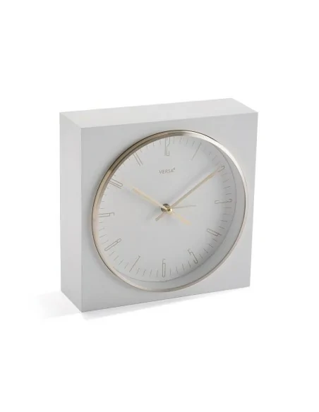 RELOJ SOBREMESA BLANCO DISEÑO CLASICO