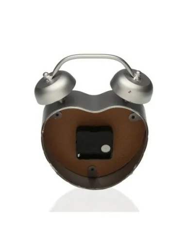 RELOJ MESA CORAZON PLATA