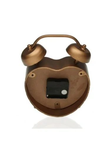 RELOJ MESA CORAZON DORADO