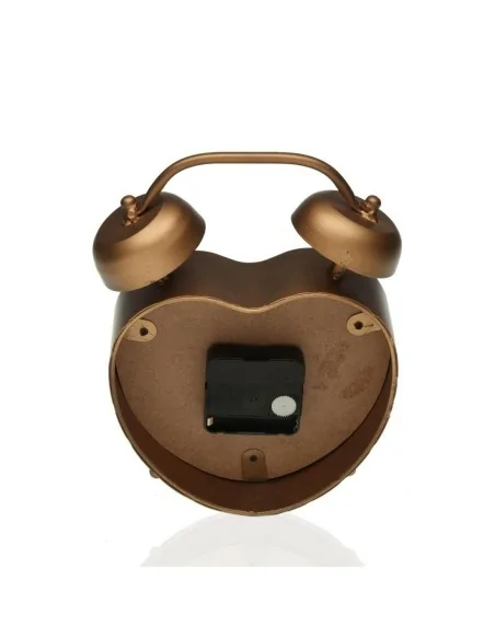 RELOJ MESA CORAZON DORADO