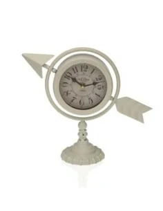 RELOJ MESA FLECHA BLANCO